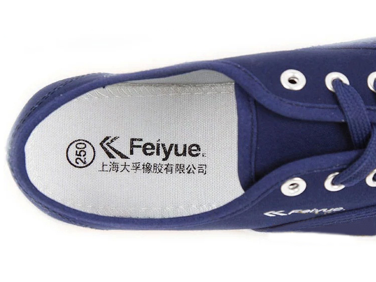  New style Feiyue plain lovers shoes blue Detail image